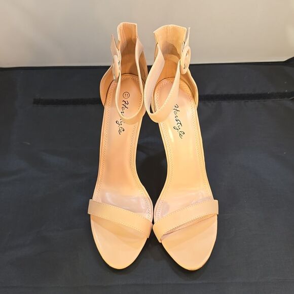 BRAND NEW HERSTYLE CHARMING- ANKLE STRAP ROUNDED BUCKLE OPEN TOE STILETT… - Picture 2 of 15